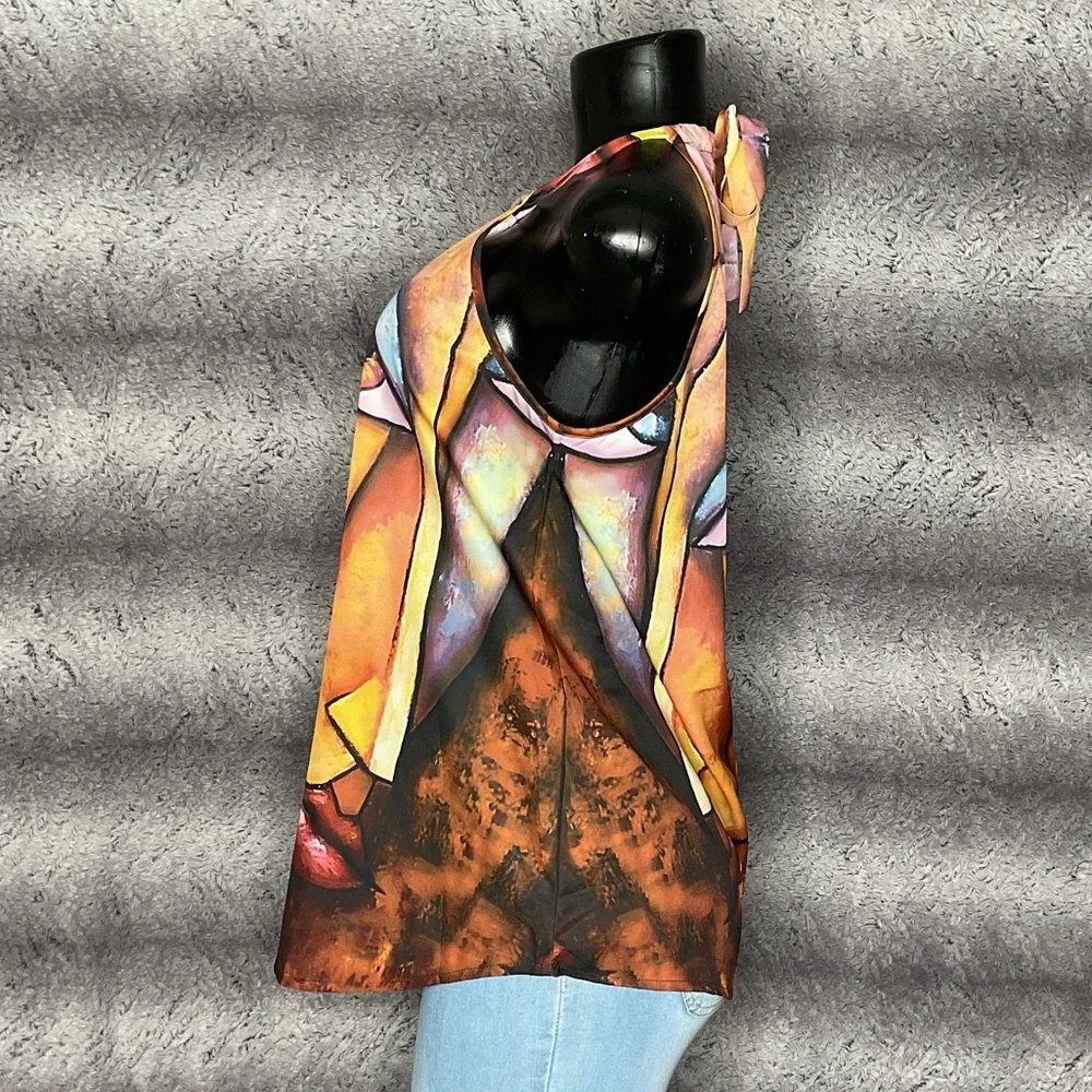 Abstract Art Print Women's Top - Picture 2 of 3